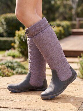 Cushe Gray ReFlex Quilted Tall Boots 7